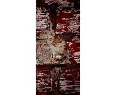ID PeelitStickit-023 60 x 130 cm, Colore: Rosso Effetto Muro di Mattoni in Stile, di Alta qualitÃ , Carta da Parati, in Vinile, da Parete