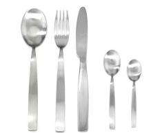 Mepra Mediterranea Ice Servizio Moka, 30 Pezzi, Acciaio Inossidabile 18/10 Satinato