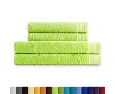 Eiffel Textile qualitÃ Spugna 600 g 2 Lavabo 2 Sabana Color Lime