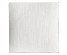 Rosenthal 11770-800001-16187 Mesh Piatto, Piatta, Quadrato 27 cm, Bianco