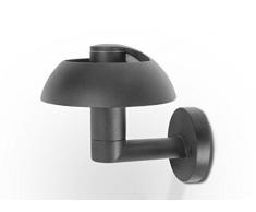 Lutec Spril Lampada da Esterno a LED Integrato, 8.4 watts, Grigio Antracite, 20 x 19 cm