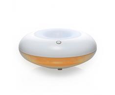 Pajoma 44703, Diffusore di Profumo in Vetro, con LED Che Cambia Colore, Altezza 7,5 cm, Arancione (Orange)