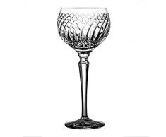 Crystaljulia 8752 Bicchieri da Vino, Cristallo al Piombo, Trasparente