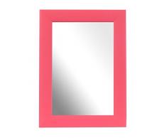 Inov8 - Specchio tradizionale, colore: rosa antico, 2 pezzi, 10 x 15 cm