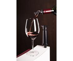 Vacu Vin 08804606 Pompa per Vuoto con riempitivo, Nero, 5 x 8.3 x 22 cm