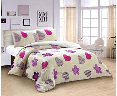 ForenTex - Coperta Reversibile Morbida al Tatto, Calda in Microfibra di Pile, per Divano Letto L-3090 Rosa