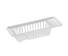 kela-unità lavabo Lara, 45,5 x 16,5 x 10 cm di PP, in plastica, Colore: Bianco