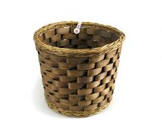 HOME Cesto Tondo Cm 35Xh27 Riordino E Lavanderia, Vimini, Marrone, 35x27 cm