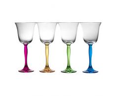 Crystaljulia 10263 Bicchieri da Vino, 220 milliliters