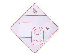 Belily-World in Spugna, 4Â Pezzi, Set Spugna, Farfalla Camera da Letto, Cotone