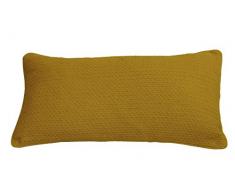 AM Home Piuma Inserto Diamond Stitch Cuscino con tubazioni, Cotone, Nugget Gold, Queen