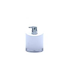 Ridder Gaudy - Dispenser per Sapone in Acrilico, Colore: Bianco 10,8 x 8 x 15,5 cm
