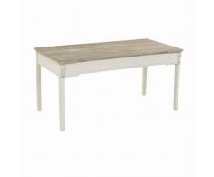 Vacchetti Giuseppe 8028230000 Tavolo Provenza, Rettangolare, Legno, Bianco, 160x80x80 cm