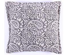 La Finesse Copricuscino Decorativo Quadrato 50 x 50 cm per la casa in Cotone per Soggiorno Divano Camera da Letto cc293, Tessuto colorato, Taglia Unica