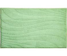 Linea Due Marrakesh Tappeto per Il Bagno, Poliestere MAGICSOFT, Verde, 60x100 cm