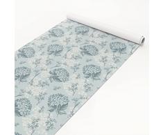 Apalis Rivestimento Autoadesivo per mobili - Hortensia Vintage, Motivo Floreale da Cucina, Pellicola Adesiva per mobili Fai da Te, Pellicola di Vetro e Legno, 250 x 100 cm