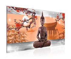 Quadro Buddha Feng Shui 100 x 40 cm - XXL Immagini Murale Stampa su Tela Decorazione da Parete Pronte per lapplicazione - 504912c