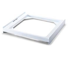 Meliconi Base Torre Basic Kit di Sovrapposizione in tecnopolimero per lavatrice e asciugatrice, Poliuretano, Bianco, Portata max 250 kg