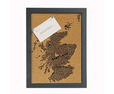 Jock Scotland - Bacheca, Legno, Sughero, Marrone, Taglia Unica