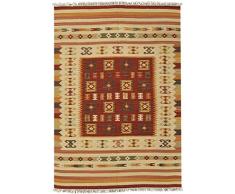 Bakero Kilim Classic 19121 B - Tappeto in Lana Colorata, 125 x 75 x 0,80 cm