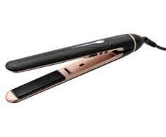 Carmen Sensor Straight Piastra per Capelli Caldo Nero, Oro Rosa 2,5 m 50 W