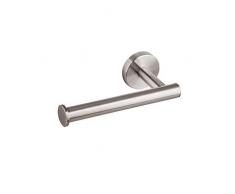 Ibergrif M32003-Rhino, Porta Carta Igienica per Bagno a Parete Senza Coperchio, Acciaio Super