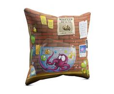 Picanova - Cuscino Decorativo Satinato, 30 x 30 cm, Multicolore