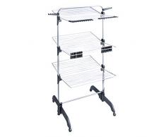 AmazonBasics - Stendibiancheria verticale deluxe, a 3 livelli, capacitÃ di 42 m