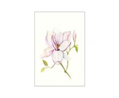 Komar - Quadro da Parete Magnolia Shine, per Soggiorno, Camera da Letto, Decorazione, Stampa Artistica, Disponibile in 3 Misure, Rosa, GrÃ¼n, WeiÃ, P073B-30x40