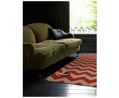 benuta Nagual - Tappeto Moderno, 140 x 200 cm, Colore: Arancione