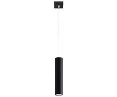 Sollux Lighting Lagos 1 - Lampadario in acciaio, colore: Nero