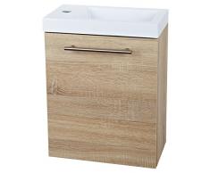 Sanotechnik Fantasy - Set di 2 mobili da Bagno in Legno di Rovere, 22 x 40 x 52 cm