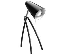 Alba fluokid2Â N Lampada fluorescente da scrivania acciaio, Acciaio, nero