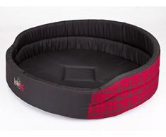 Hobbydog R3 PIACWK5 - Cuccia per Cani Schiuma, Misura 3, 52 x 38 cm, in Codura, Resistente ai Graffi, Prodotto Europeo, M, Rosso, 900 g