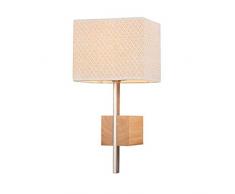 Homemania Lampada a Parete Montego Applique, Rovere in Legno, PVC, 18 x 38 x 16 cm