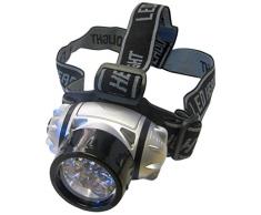 Unicom - Torcia da fronte ultra luminosa, con 7 LED