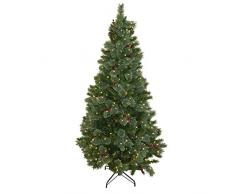 Albero di Natale con 300 LED e Decorazione, ca. 183 cm, 1 Pezzo.