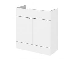 Hudson Reed Mayford - Mobiletto da Bagno con lavandino, 550 x 836 mm, Colore: Bianco Lucido