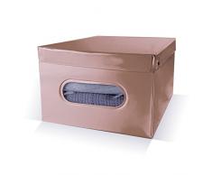 Ordinare&Co Scatola Guardaroba marrone 50X42X28 Cm