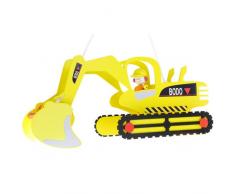 Bambini Elobra lampada a sospensione escavatori lampada con Bodo lampada del soffitto di legno, di colore giallo 128428 bambini