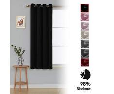 Deconovo Tenda Oscurante, Nero, 1Â x W46Â x L54