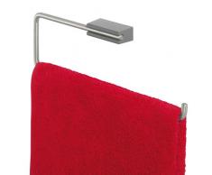 Tiger Cliqit Portasciugamani, ABS, Acciaio Inox Spazzolato, Grigio Scuro, 27,8 x 9,4 x 2,7 cm