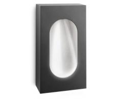 Philips Hedgerow Lampada da Parete da Esterno, Alluminio, High PowerLED 7.5 W, Antracite