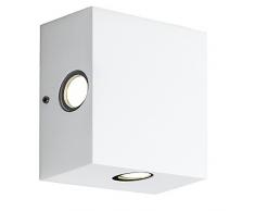 Airam Geta Applique a LED per Esterno Quattro Fasci 8 W, Bianco, 110 x 110 x 50 mm
