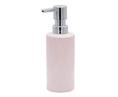 RIDDER BeautÃ© - Dispenser per Sapone in Porcellana, Colore: Rosa 6,4 x 6,4 x 18,5 cm