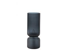 Lussiol 233629 Comodino, Lampada Decorativa, Vetro, Grigio, ø10 x H27 cm