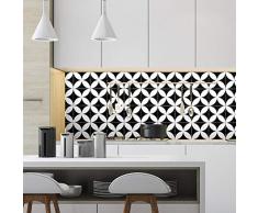 Ambiance Adesivi Piastrelle Adesive - Adesivo Piastrelle di Cemento - Decorazione Murale Adesivi Piastrelle per Bagno e Cucina - Piastrelle di Cemento Adesivo Murale - 15x15cm - 24 Pezzi