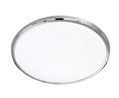 Trio Leuchten Trio 624012306 Nicolas Plafoniera LED, 1x25 Watt, Cromo/Bianco, 42 cm