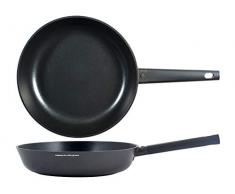 H&H 736506 Alessandro Borghese Equipe Padella Antiaderente, 24cm, Induzione, Alluminio