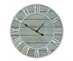 Clayre & Eef 5KL0066 - Orologio da Parete Grande, Stile Rustico, per Cucina, Soggiorno, Ã 70 x 5 cm, 1 Orologio da Parete AA